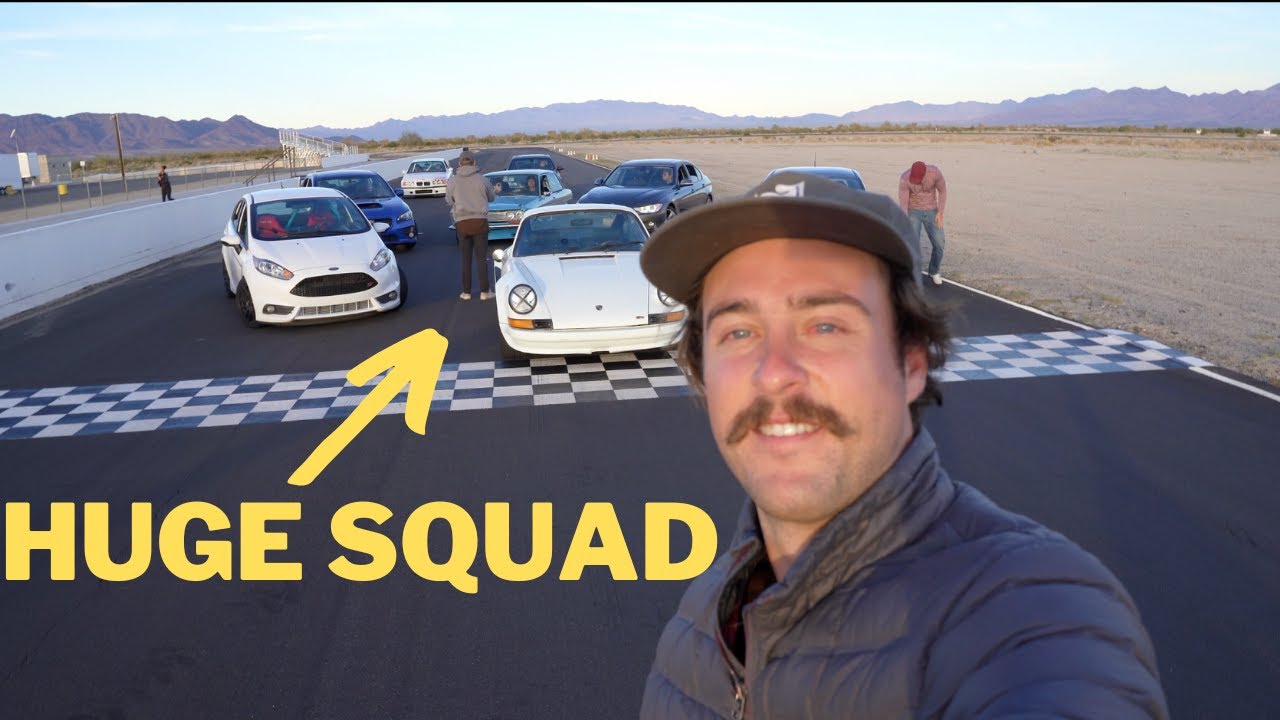 DRIVING UP WITH A HUGE SQUAD FOR THE FIESTA ST'S FIRST TRACK DAY