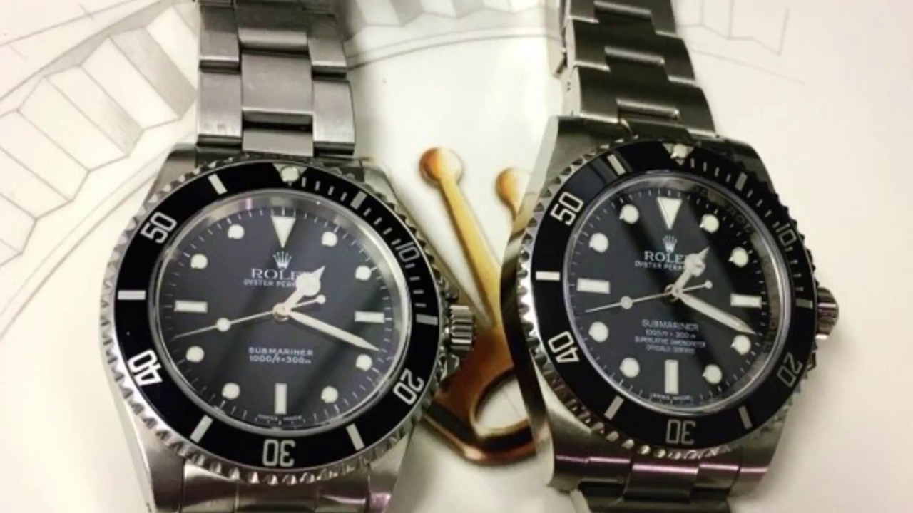 Сравнительный обзор часов Rolex Submariner No Date 14060 и 114060.