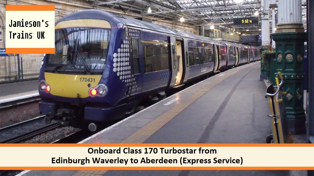 Onboard Class 170 Turbostar from Edinburgh Waverley to Aberdeen Express Service
