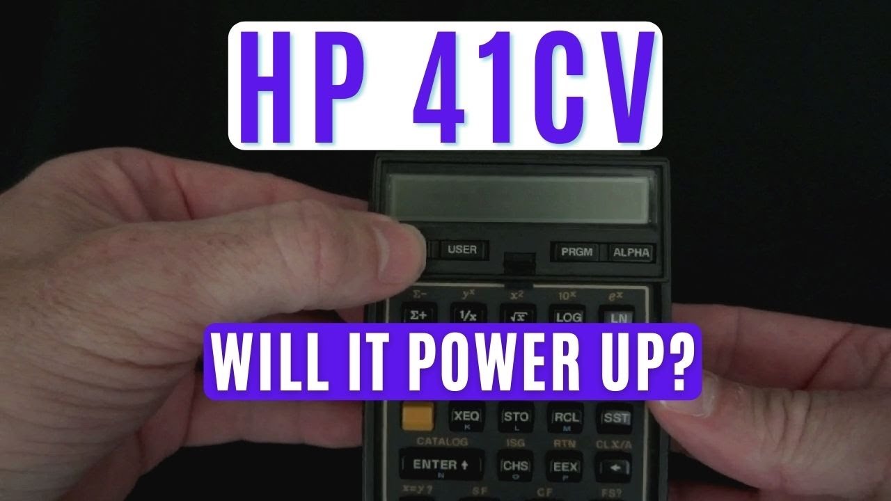 Powering up my 30 year old HP41CV programmable calculator
