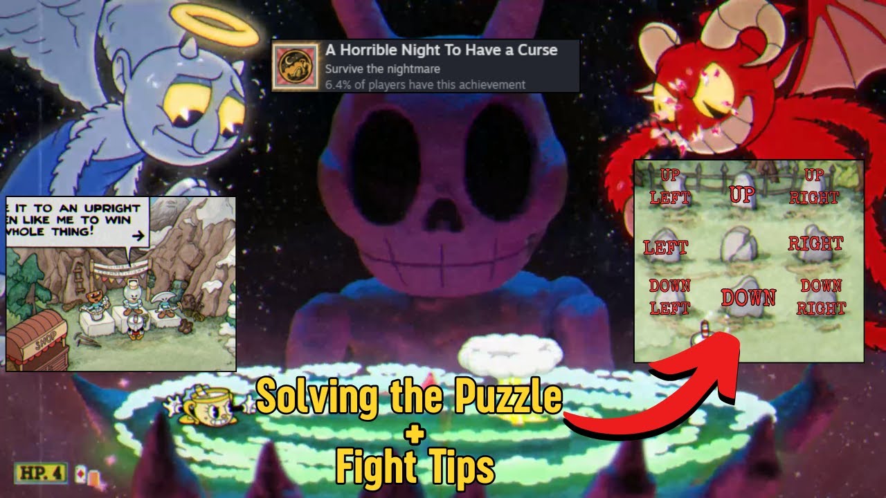 CUPHEAD - A Horrible Night to Have a Curse + Fight Tips - Achievement / Trophy