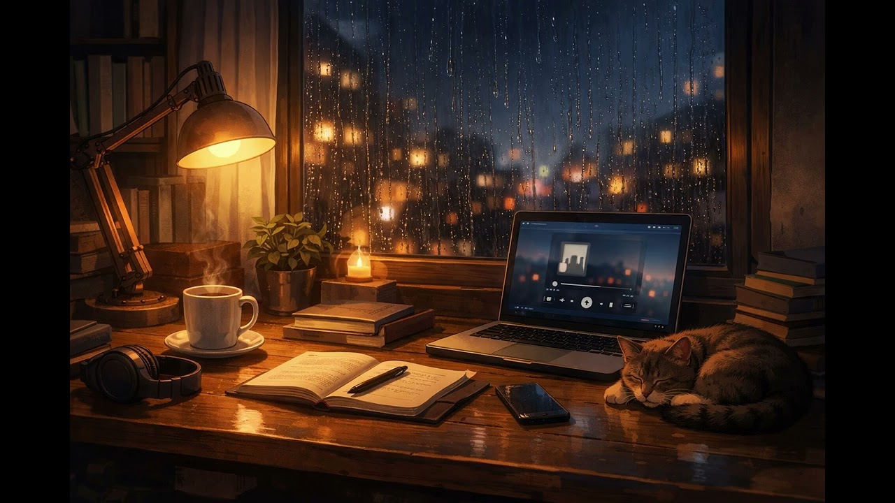 1 Hours Sleep & Study Music 🌙 Deep Focus Lo-fi 02