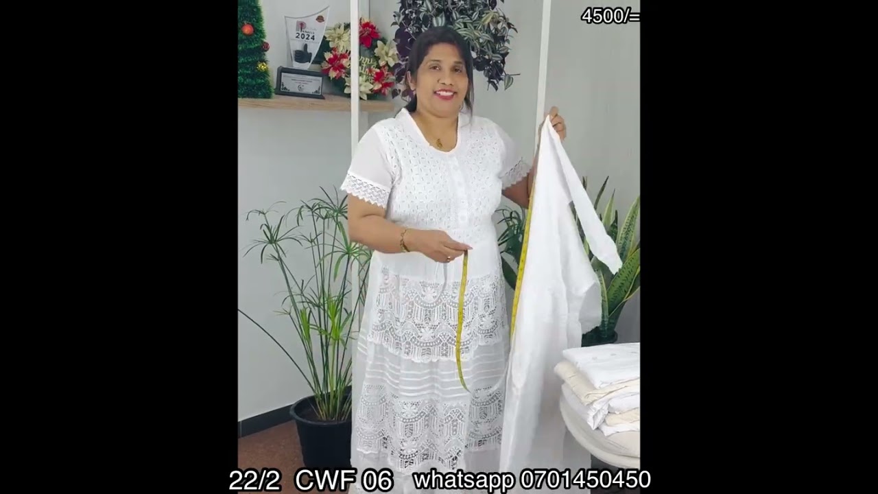 හැමෝම ඉල්ලපු සුදු ගවුම අලුත්ම  designs. ....￼25 February 2026