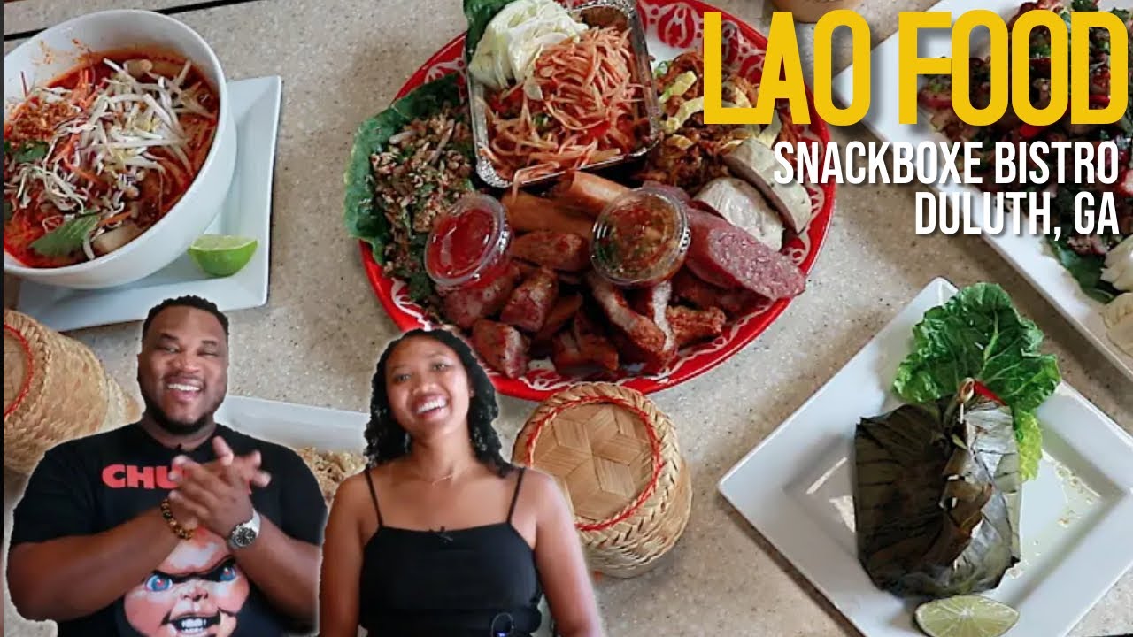 WE TRIED LAO STREET FOOD AGAIN | FOOD IS BAE | SNACKBOXE BISTRO 
