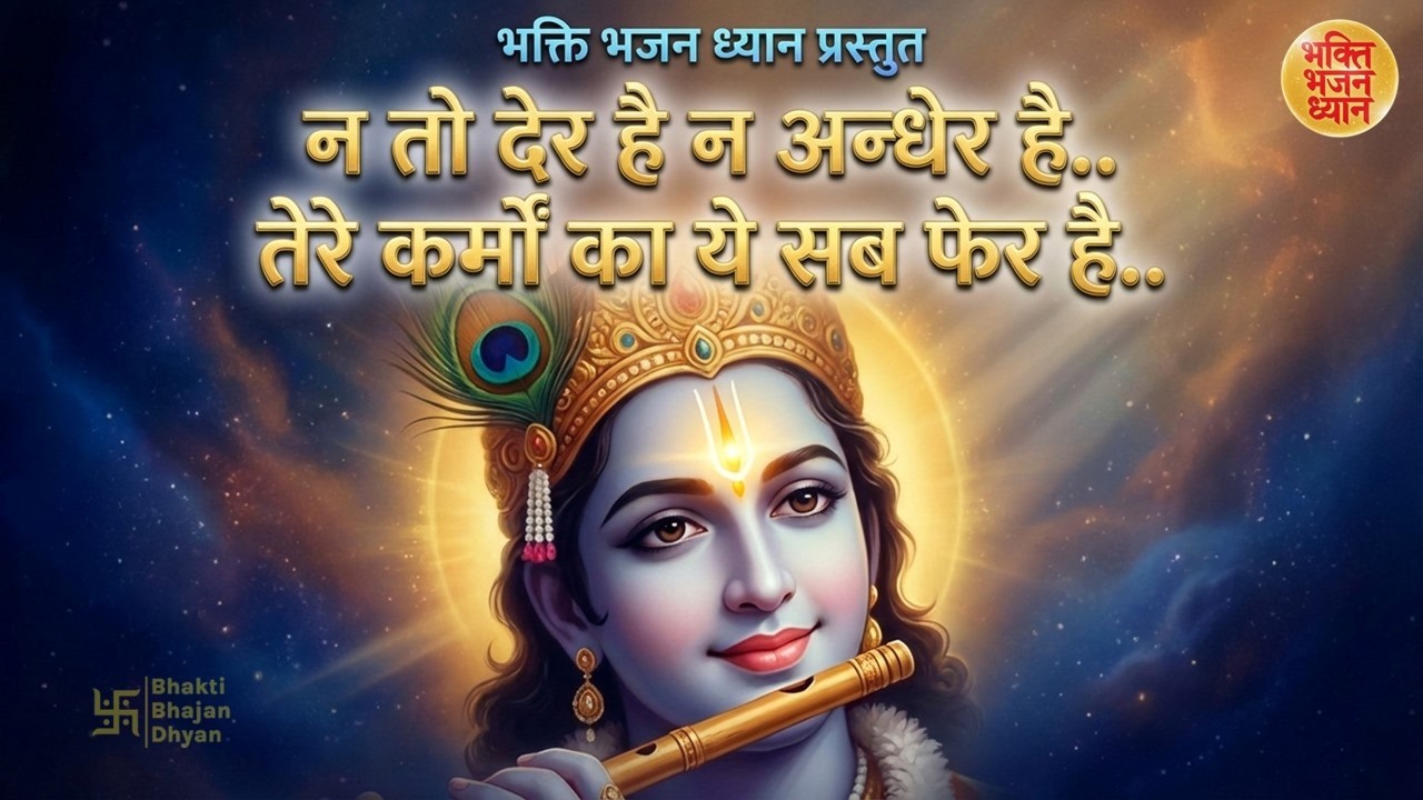 न तो देर है न अंधेर है | कर्म का फल अवश्य मिलता है | Krishna Bhajan