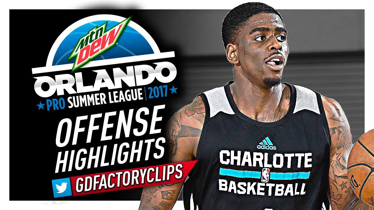Dwayne Bacon 2017 Summer League Offense Highlights - Hornets Debut!