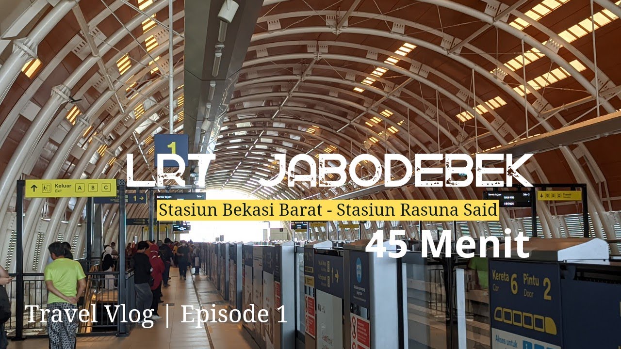 Bekasi - Kuningan LRT Jabodebek cuma 45 menit