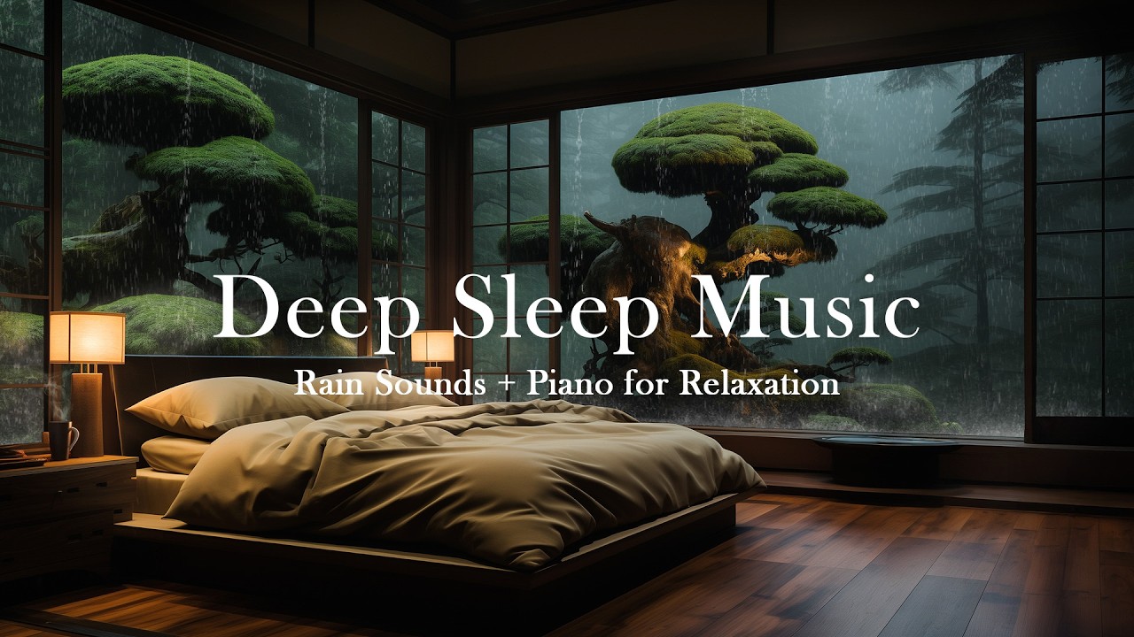 Soft Rain and Calm Piano Music — Relax Your Mind and Sleep Peacefully