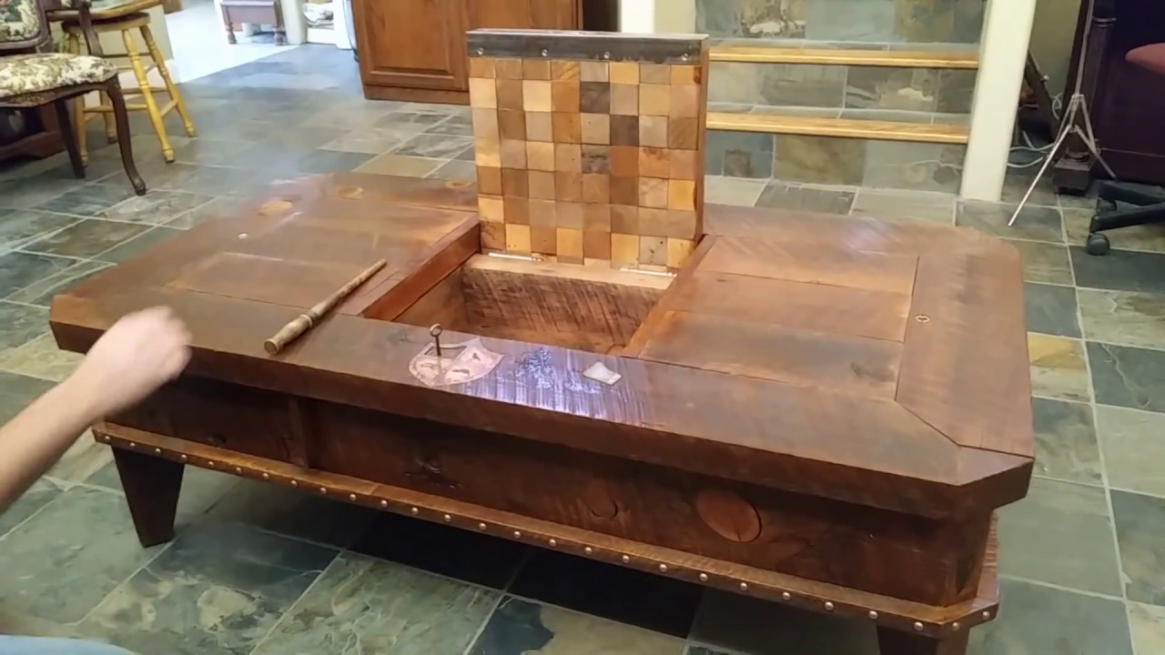 Hidden Compartment Wizard Coffee Table