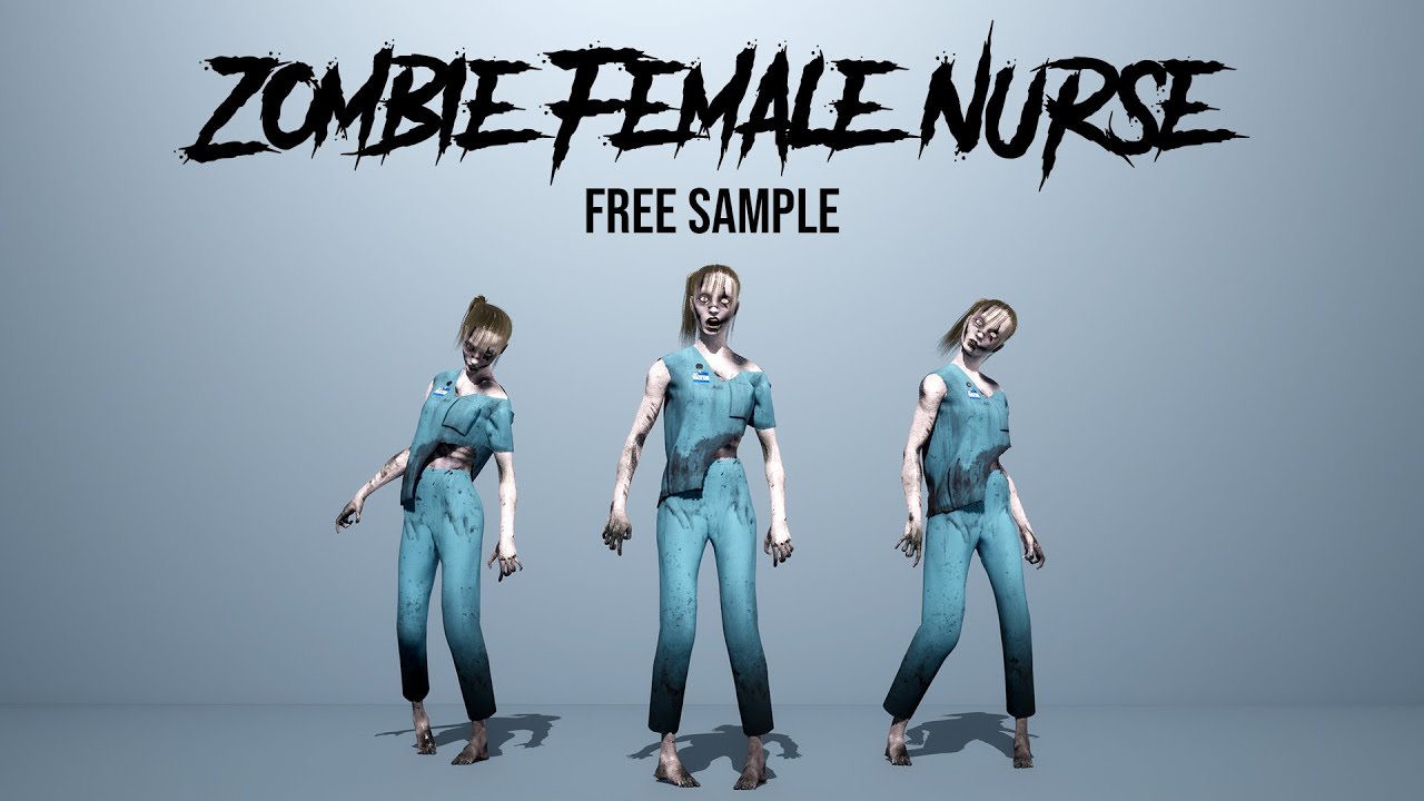 Zombie Female Nurse (Free Model)