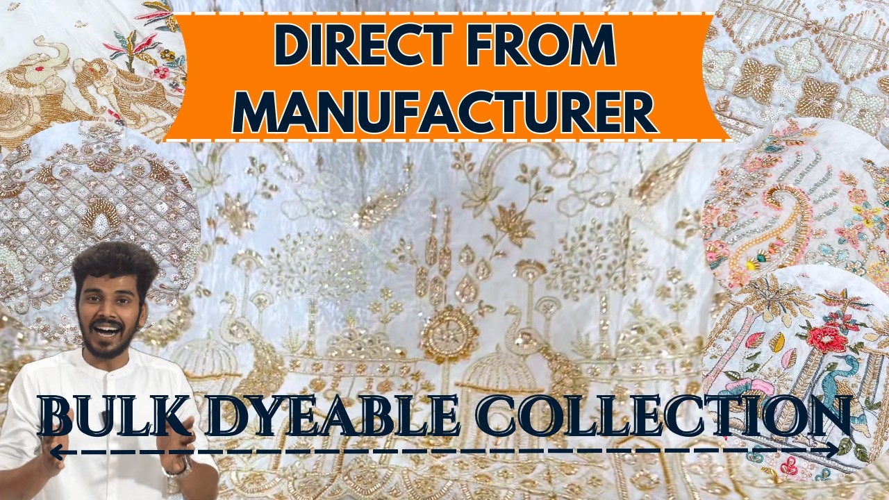 Bulk Dyeable Fabric Collection at Manufacturer Rate | Natural Crepe & Cosmos Silk Wholesale #surat