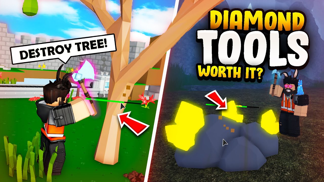 NEW* Diamond Tools WORTH IT!? in Roblox Islands (Skyblock)