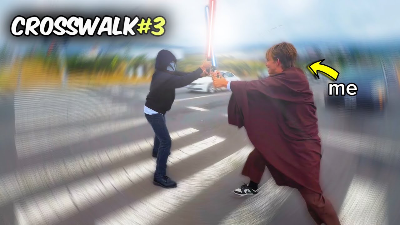 i did random things at crosswalks…