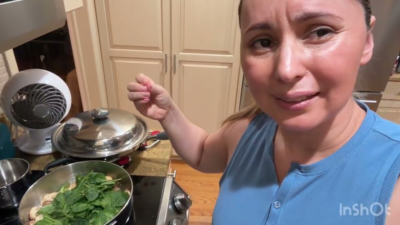 Cocinando con Yuri se hizo pollo con crema y limón y quedó bien 