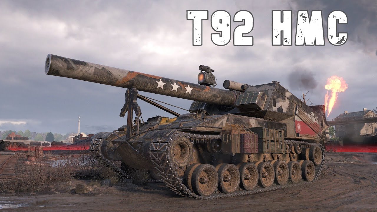 World of Tanks T92 HMC - 240mm Power – Devastating Damage.