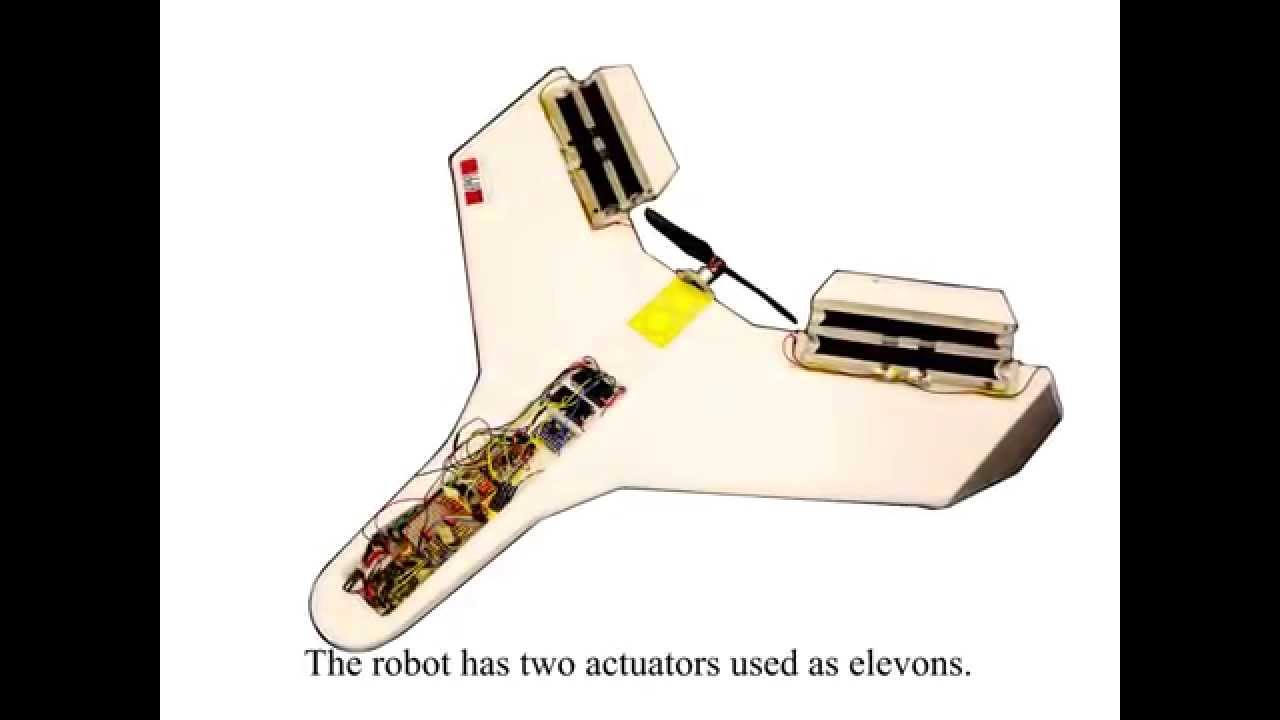 A Flying Robot Controlled by Artificial Muscles