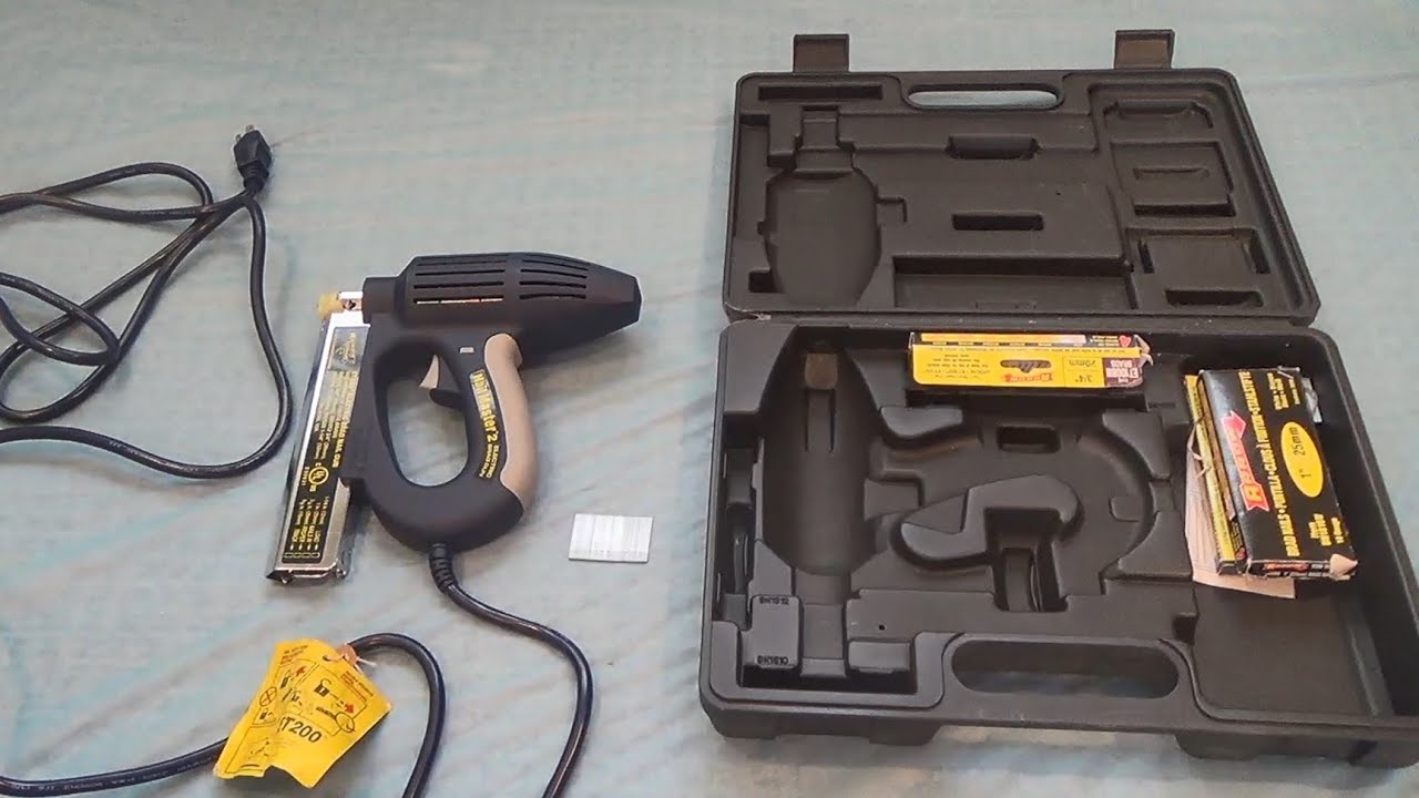 ARROW ELECTRIC BRAD NAIL GUN BRAD NAILER CUSTOMER REVIEW AND CLOSE UP LOOK
