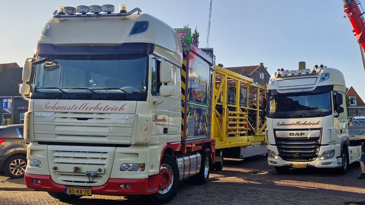 Transport en opbouw  kermis Hoorn 2025 - Deel 2