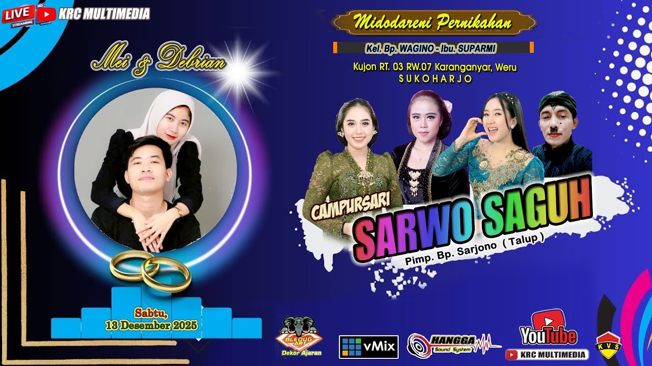 🔴📡 LIVE  ~  Cs.SARWO SAGUH ~ Midodareni Pernikahan : 