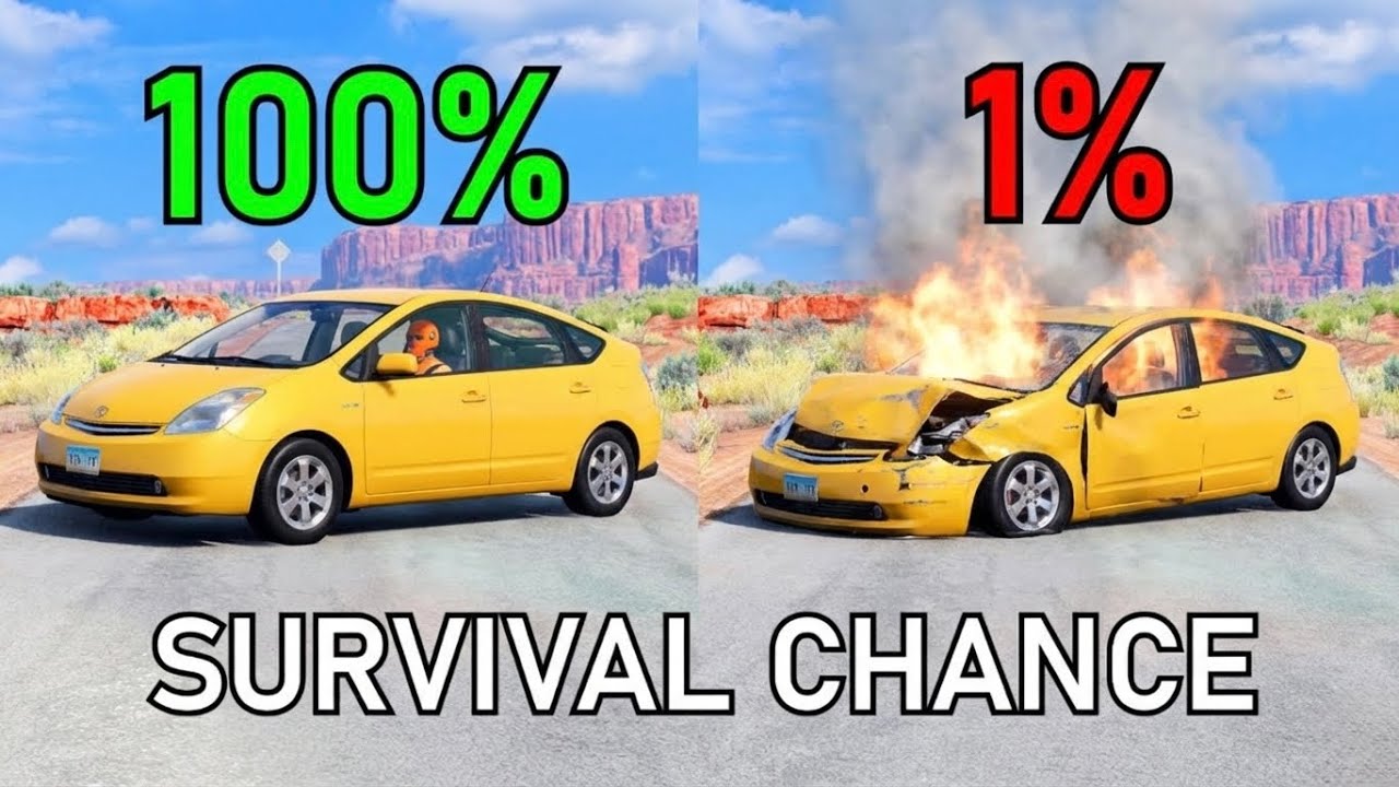 Realistic Survival Chance Crash Testing Ep.44 | BeamNG.drive