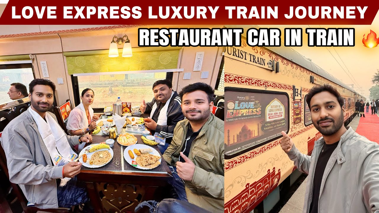 LOVE EXPRESS - Luxury Train Journey with OnBoard Restaurant Car 