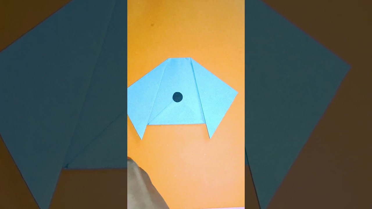 Cute dog paper origami craft 