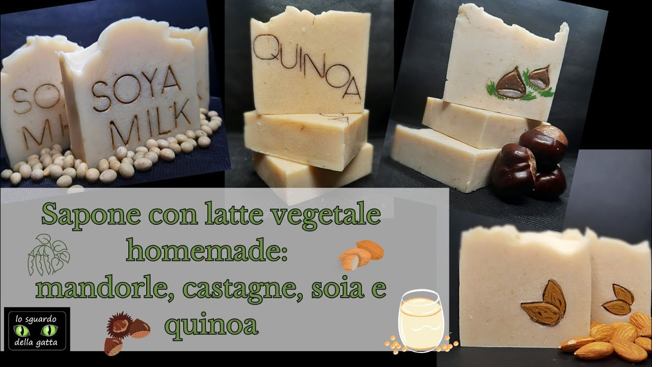 Carrellata di saponi con latte vegetale homemade