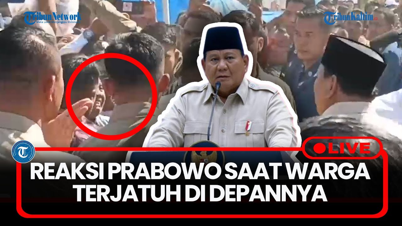 🔴LIVE: Reaksi Prabowo saat Warga Terjatuh di Depannya Saat Peresmian Koperasi Desa di Klaten