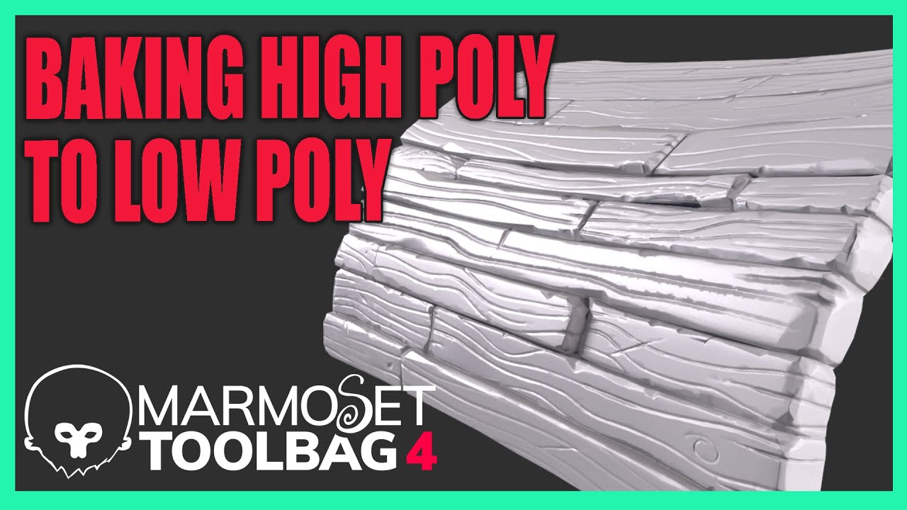 Baking High Poly to Low Poly in Marmoset Toolbag 4