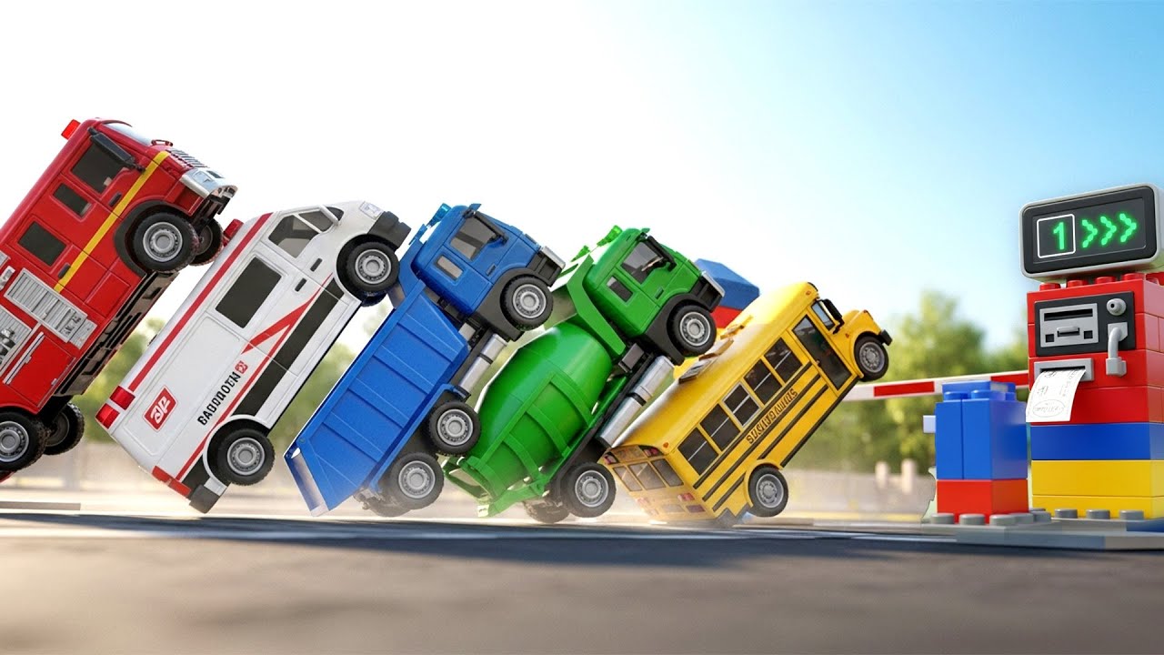 Toy Cars Find Their Parking Spots! 🚗💨 | Fun Vehicle Cartoon for Children