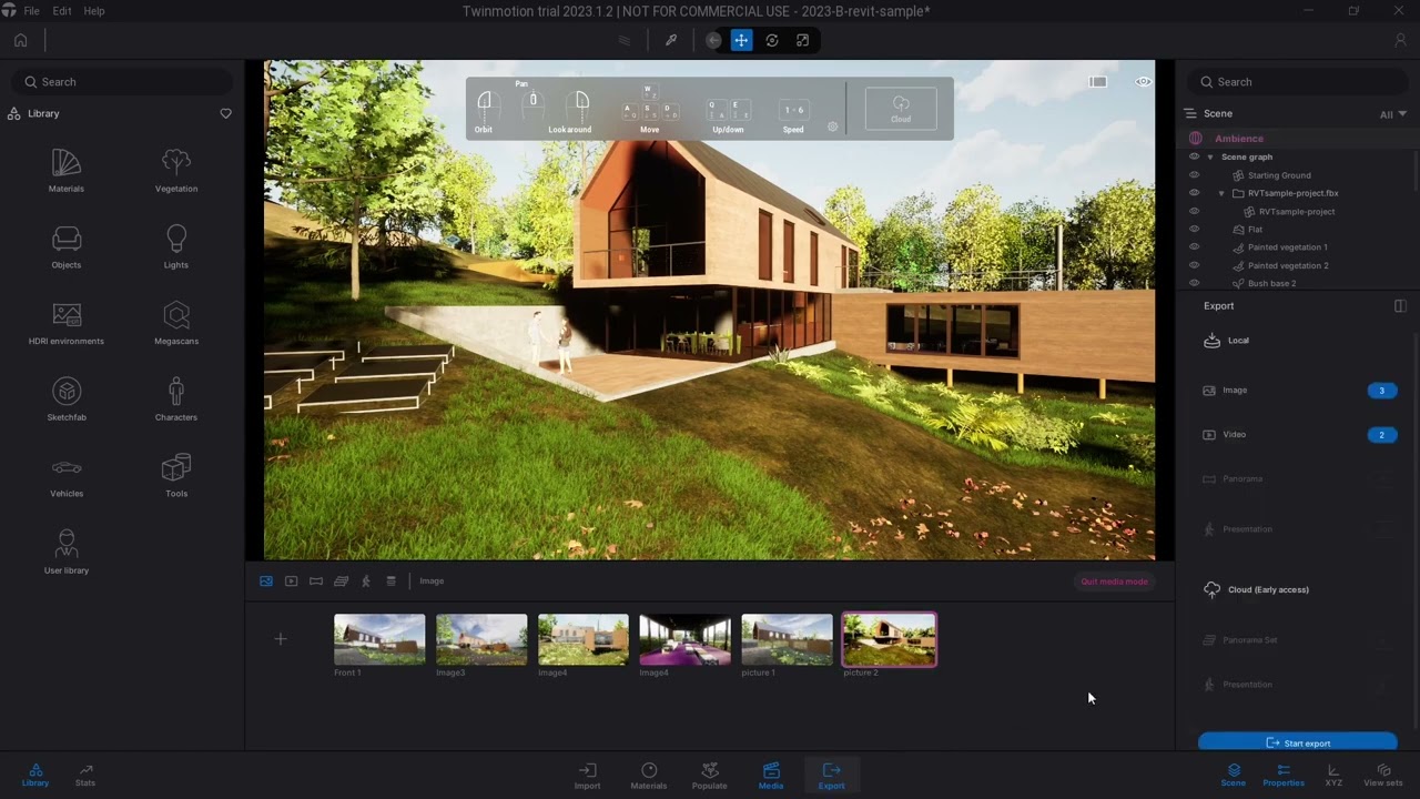 Как экспортировать изображение в Twinmotion 2023
