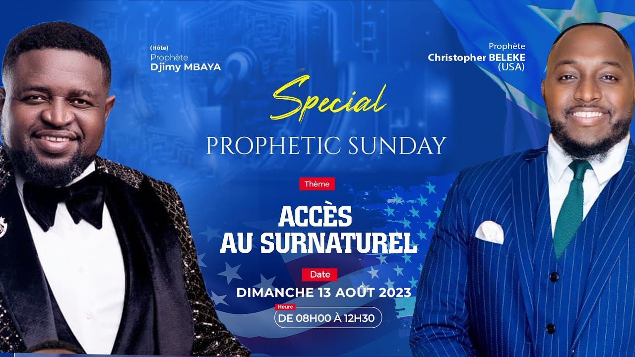 🔴EN DIRECT  SPECIAL PROPHETIC SUNDAY A LA JLC AVEC LE 🎤 PROPHETE CHRISTOPHER BELEKE (USA)