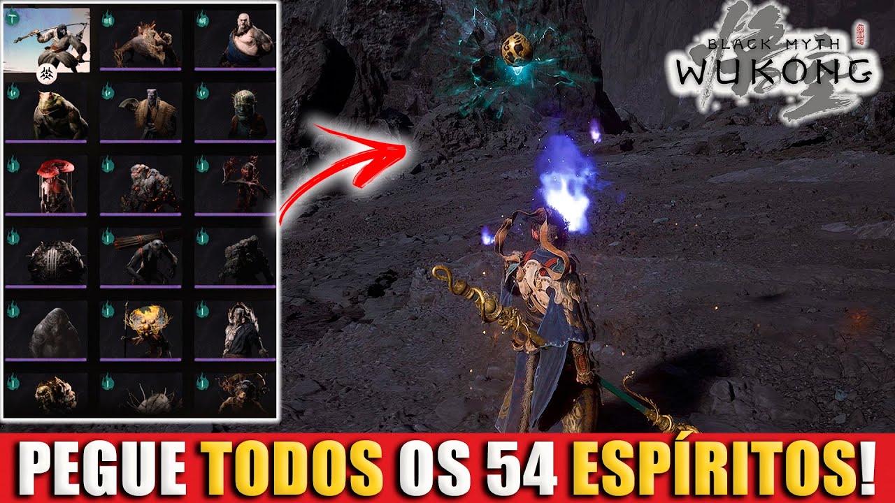 Black Myth Wukong Como Pegar Todos os 54 Espíritos