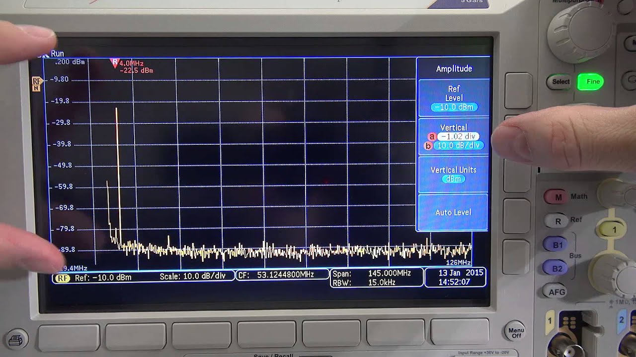 Spectrum Analyzer, Scope and FFT looking at Signals