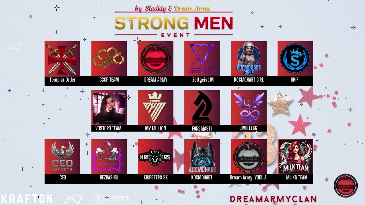 🏆 STRONG MEN EVENT BY DREAM ARMY  | PRIZE POOL 12000 RUB | PUBG MOBILE 🏆