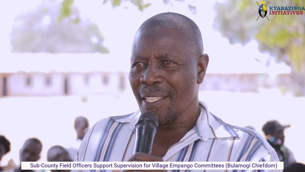 Sub-County Field Officers support supervision for VECs in Bulamogi Chiefdom
