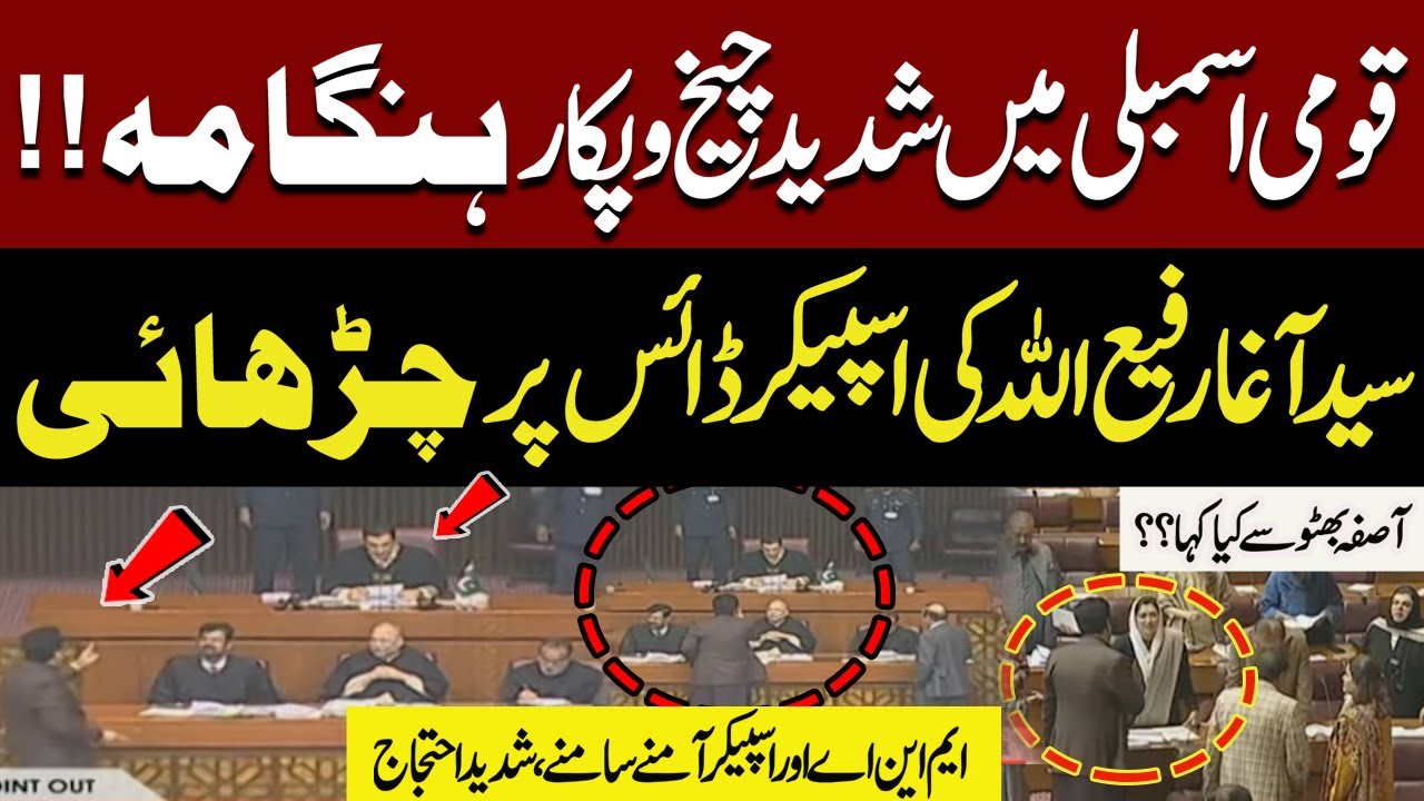 MNA n Speaker Intense Fight In National Assembly | Exclusive Scenes | PTI | PPP | Aseefa Bhutto