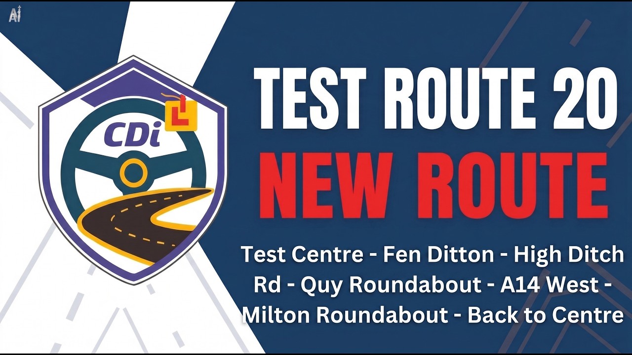 Cambridge Driving Test Routes | CDI Cambridge |  UK Driving Test Tips | New Test Routes 2026