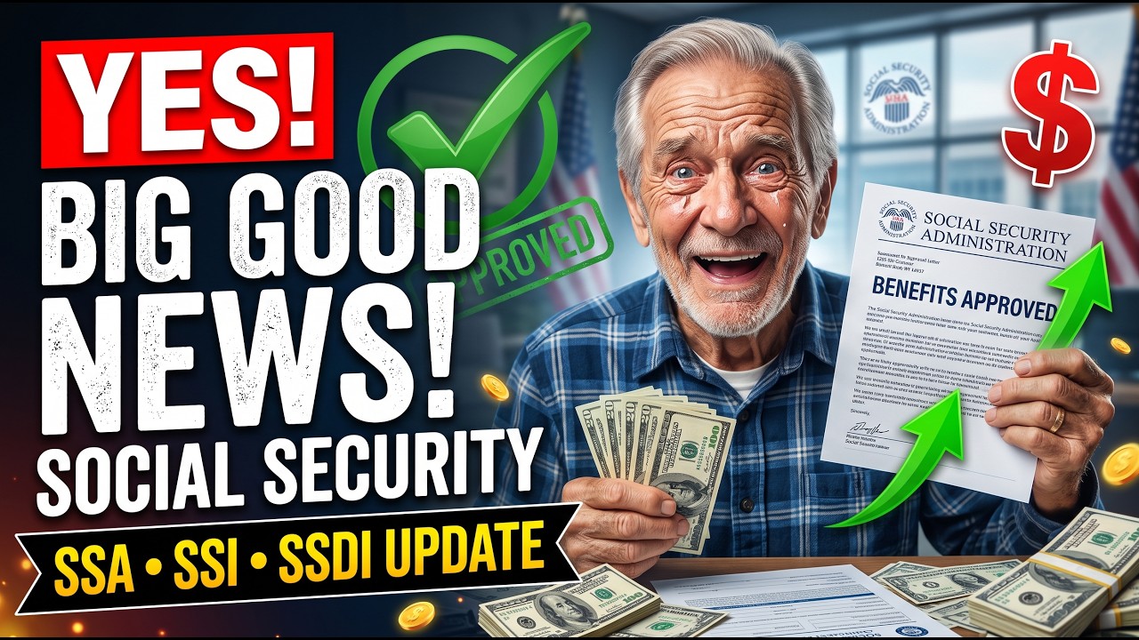 YES! BIG GOOD NEWS for Social Security Beneficiaries | SSA, SSI & SSDI Update