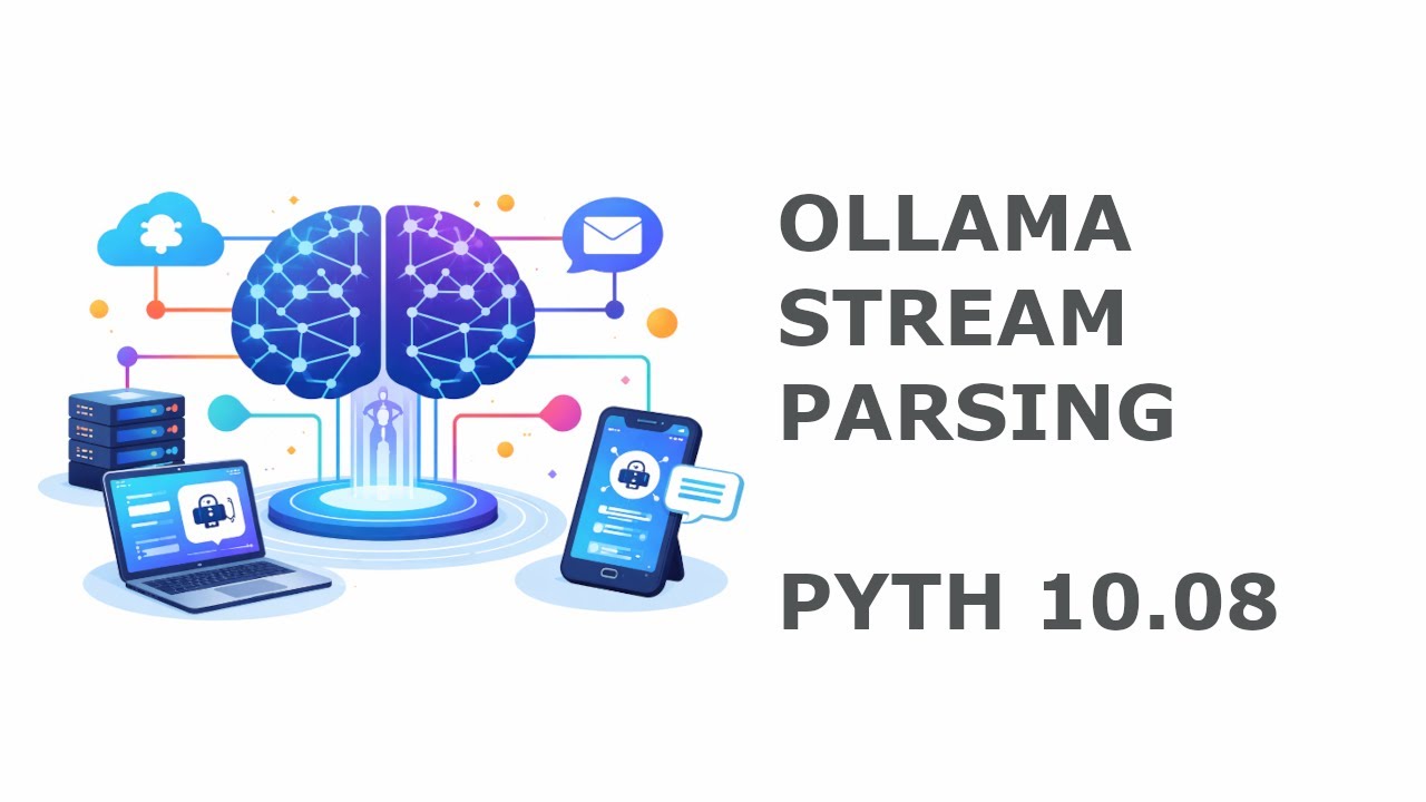 52 Parsing Streamed LLM Tokens from Ollama in Python (JSON, Dicts, and Content Extraction) PYTH 10.8