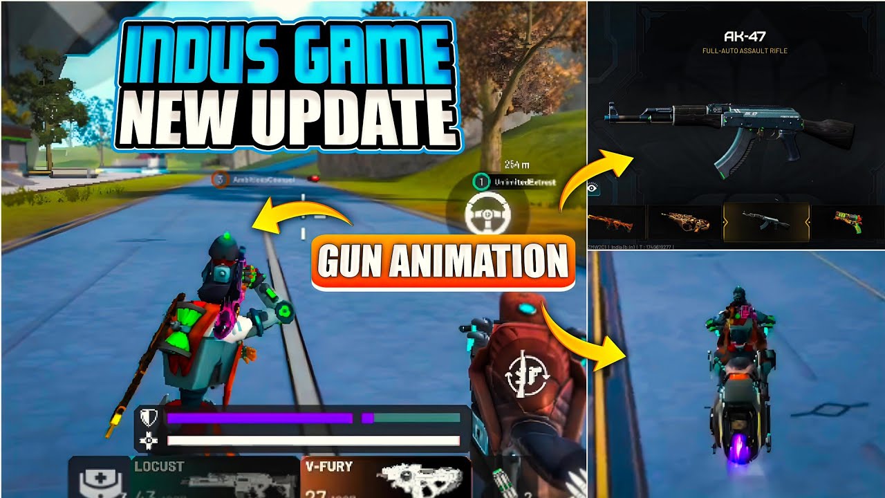 INDUS GAME NEW UPDATE IS HERE | Gun Animation | Kill Effect | New Gun Ak-47 