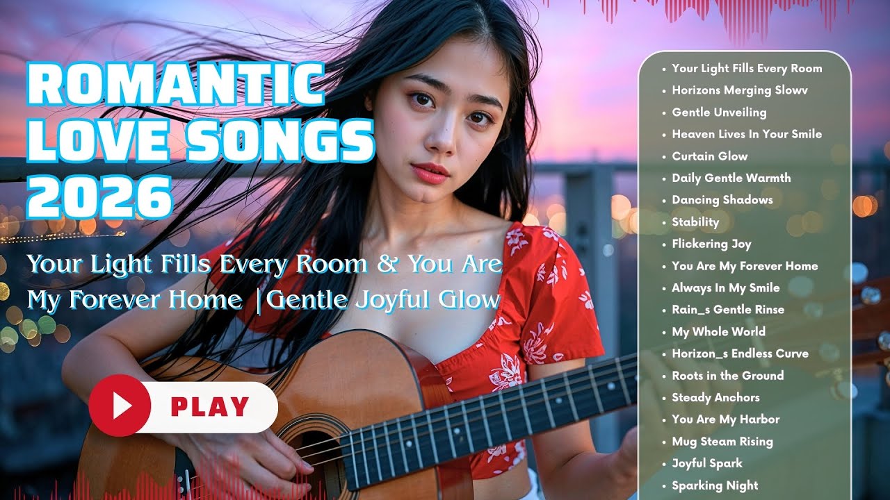 Romantic Love Songs 2026 | Your Light Fills Every Room & You Are My Forever Home |Gentle Joyful Glow