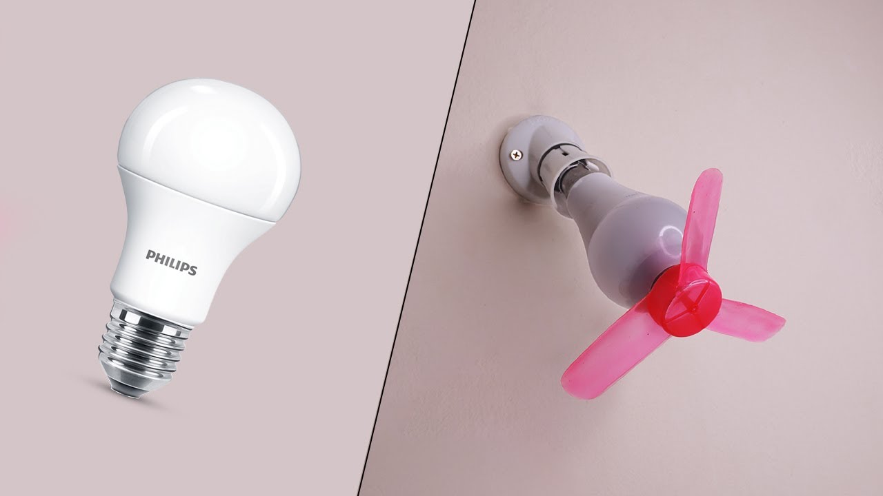 How to make a Fan from old LED bulb at home