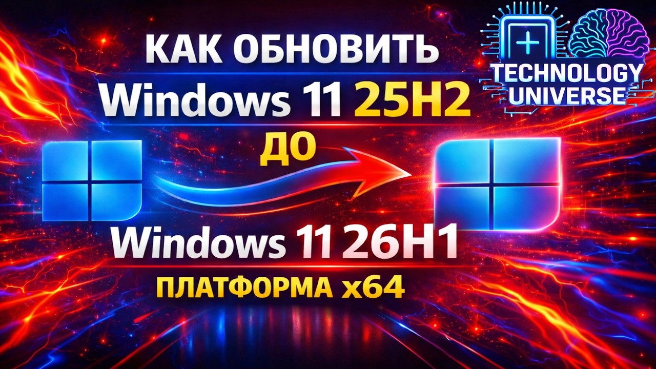 КАК ОБНОВИТЬ Windows 11 25H2 ДО 26H1 x64 — БЫСТРО И БЕЗ ОШИБОК