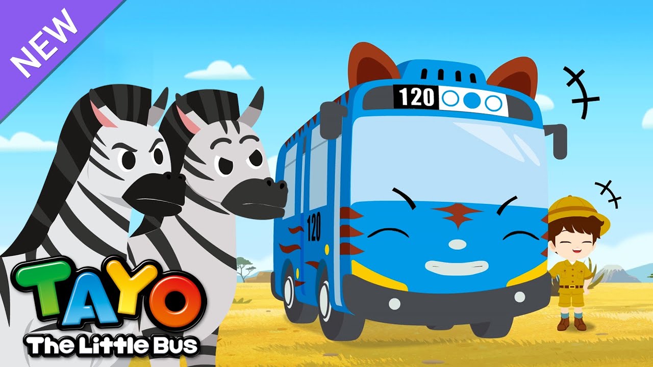 Safari Otobüsü Tayo🚌🐘 l #4 En Havalı Hayvan Zebra🦓 l Çocuk Masalları