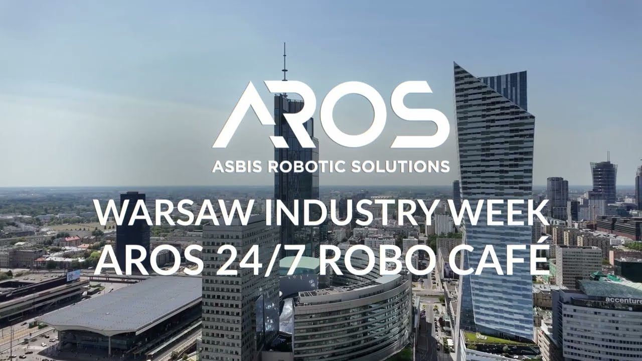AROS 24/7 Robo Café  -  autonomous robotic café machine at Warsaw Industry Week