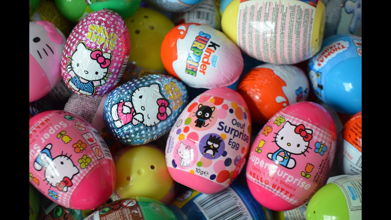 Surprise Eggs Sanrio Hello Kitty Chocolate Surprise kitty-white HAUL キティ・ホワイト  Kiti howaito