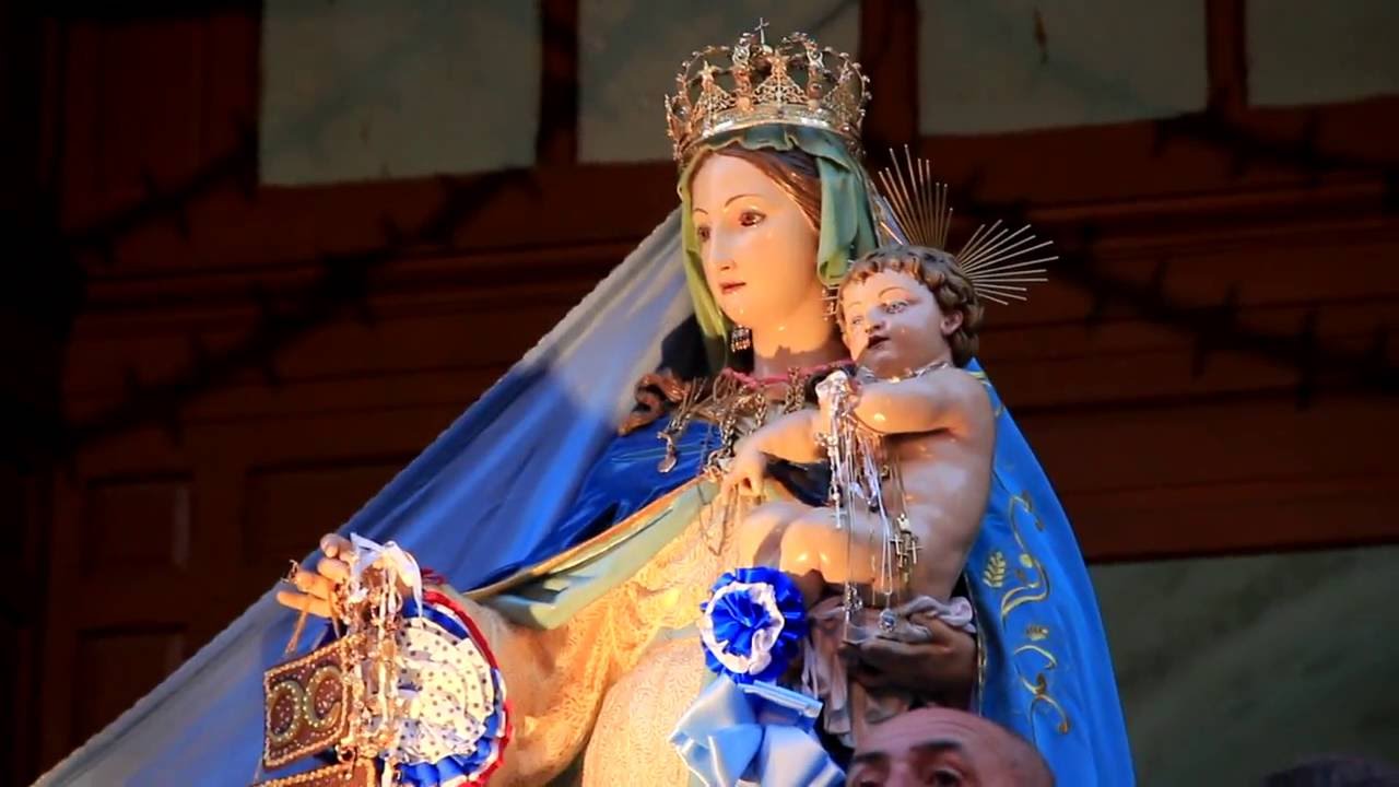 Porto Empedocle Madonna del Carmine 2016 Processione e fuochi a mare