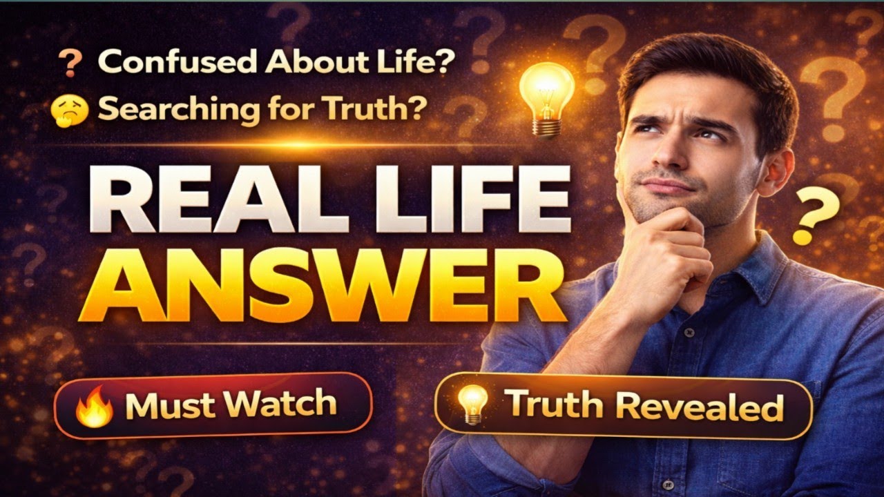 Real Life Answer The Truth You Need to Hear Today