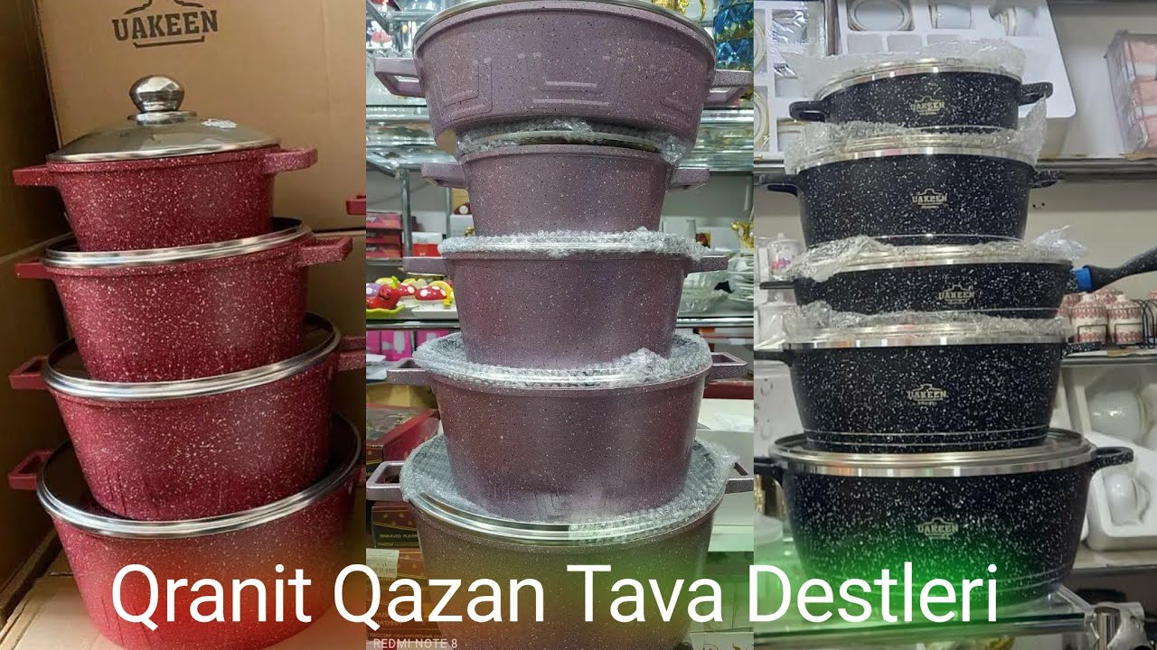 Salam.olsun herkese Qranit qazan ve Tavalar Endirimli qiymetlerle Mağazamizda.